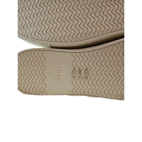 Joie Handan women's Tan Platform sneakers woven Leather size EU41 US10 - Picture 3 of 9